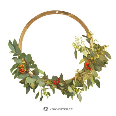 Decorative wall decoration wreath (cooee design) intact, boxed, with cosmetic defects, hall sample