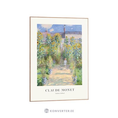 Wall picture (path in Monet&#39;s garden) 50x70
