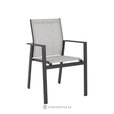 Gray-black garden chair crozet (bizzotto) with a beauty flaw