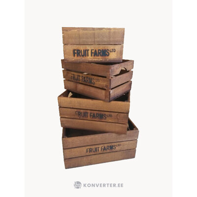 Fruit boxes (tova) 4pcs with cosmetic defect