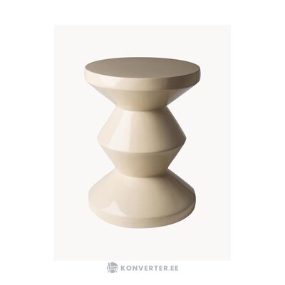 Beige coffee table zig zag (pols potten) with a cosmetic flaw