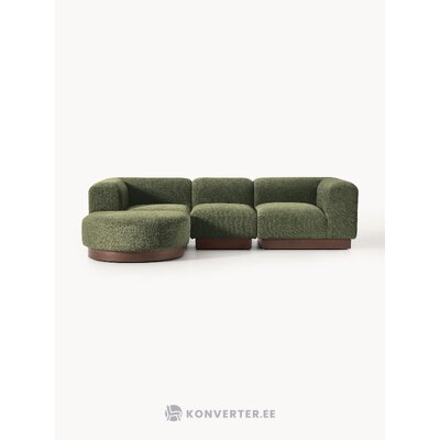 Žalia kampinė sofa (natalie) 283x197