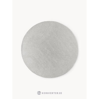 Grey round wool rug (eleni)d=250