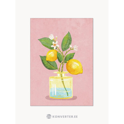 Poster (lemon bunch in vase) 30x40