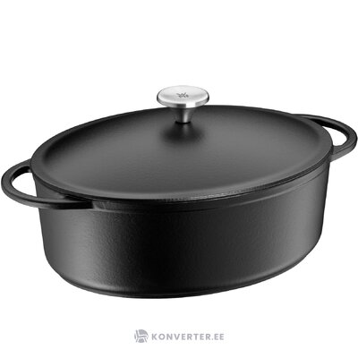 Cast iron pot (manto) 5l with cosmetic defect