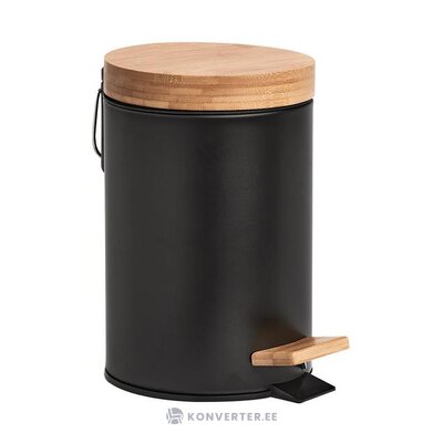 Black small trash can Tallinn (zeller) with cosmetic flaws