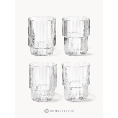 Joogiklaasid 4 Tk Ripple (Ferm Living)