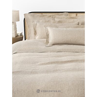 Beige linen bedspread (city)220x240