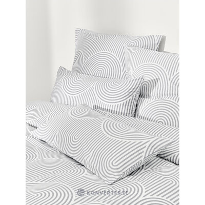 Patterned cotton duvet cover (arcs)200x200