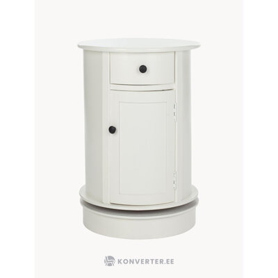 White solid wood bedside table tabitha (safavieh)