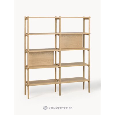 Light brown solid wood shelf (holton) with a cosmetic flaw