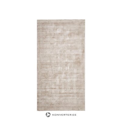 Light brown hand-woven viscose rug (jane) 80x150 intact, hall sample