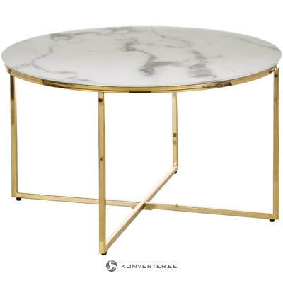 Kafijas galdiņš ar marmora imitāciju (antigva) neskarts