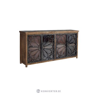 Masīvkoka kumode Ezra (dzeltena un krāsaina)