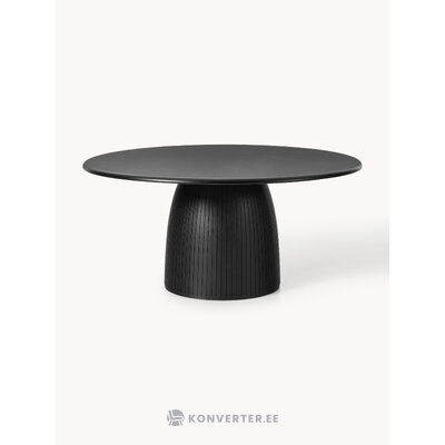 Melns apaļš ēdamgalds (nelly) (vesels, kaste, vesels)