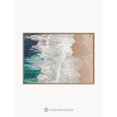 Sienas attēls tur, kur beidzas okeāns (plakāts un rāmis)
