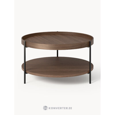 Brūns apaļš kafijas galdiņš (Renee)