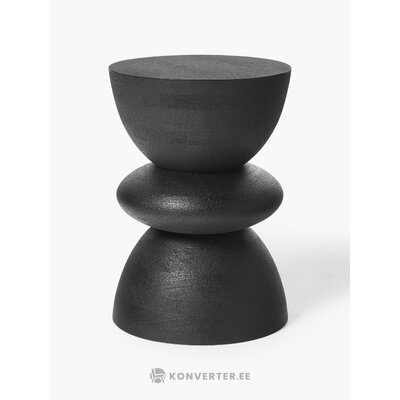 Melns masīvkoka kafijas galdiņš (benno) (vesels, kastē)