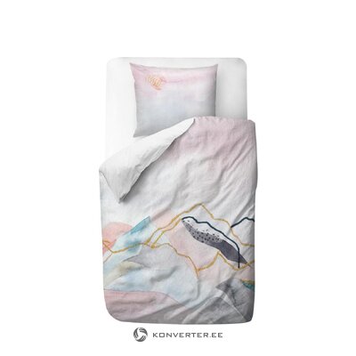 Kokvilnas gultas veļas komplekts akvareļa kalns (Prāga) neskarts