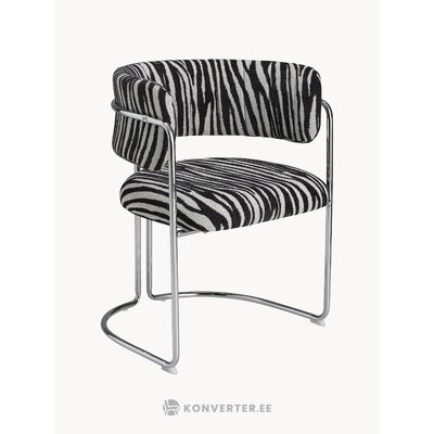 Zebra pattern chair zeb (ellos) with cosmetic flaws.