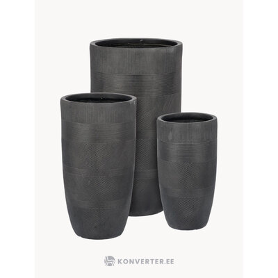 3 puķupodu komplekts, rigo (bizzotto) ar kosmētiskiem defektiem.