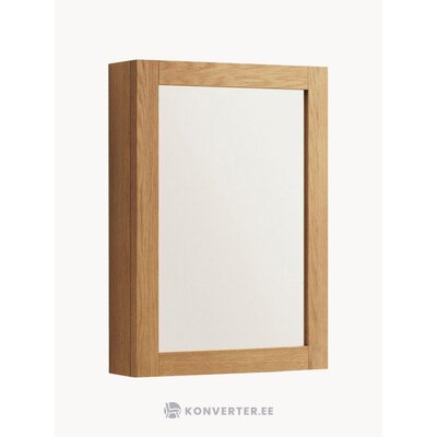 Kylpyhuoneen seinäkaappi peilillä, Plubia (kave home), jossa kosmeettisia virheitä.