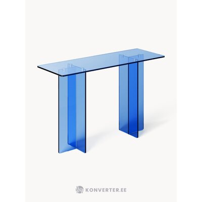 Sininen lasinen konsolipöytä (anouk)