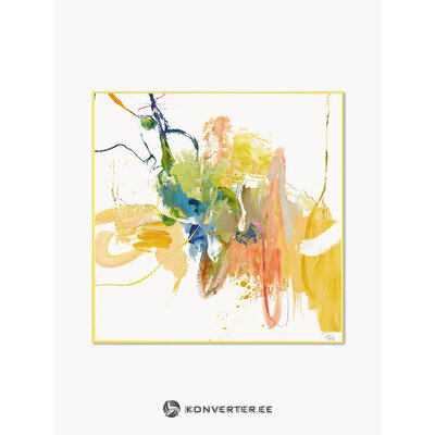 Sienas gleznojums konfidenciāli dzeltens (malerifabrikken) ar estētiskiem trūkumiem.