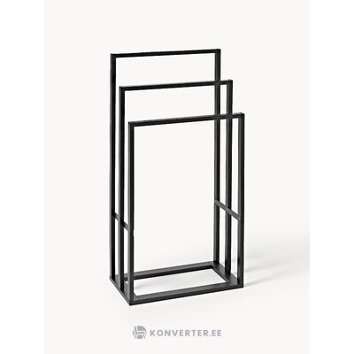 Black towel holder (kit)