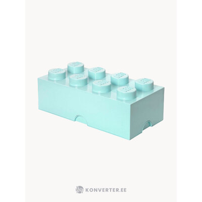 Светло-голубой контейнер для хранения, кирпичик восемь (LEGO)