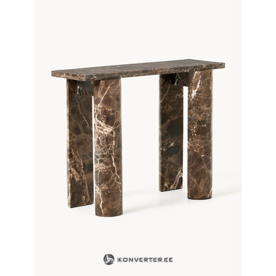 Marble console table (disa) with cosmetic flaws.