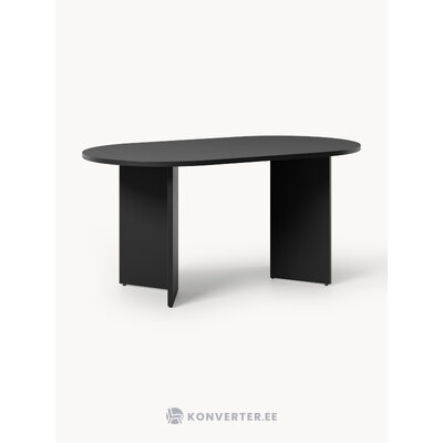 Must Ovaalne Söögilaud (Toni)160x90
