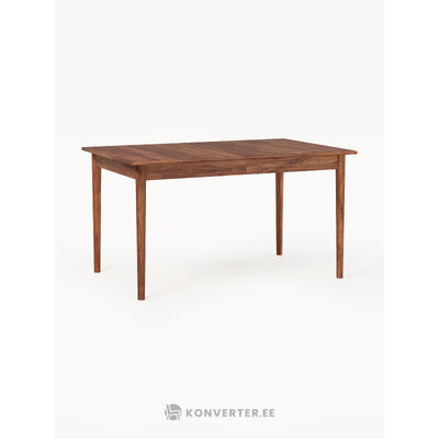 Brown extendable dining table (paul) 140x90