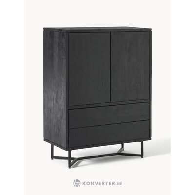 Black solid wood cabinet (luca)