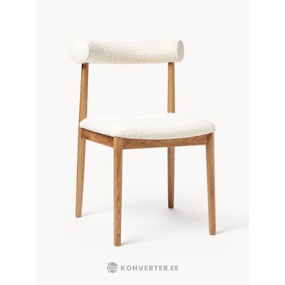 Brown and white upholstered chair (diego)