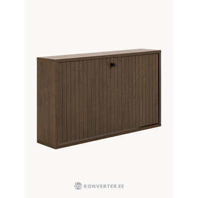 Tumši brūns masīvkoka apavu skapis Albany (ac dizains)