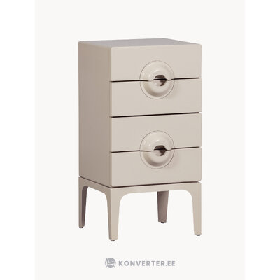 Прикроватная тумбочка из массива дерева светло-бежевого цвета (дерево)