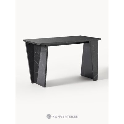 Стол из искусственного черного мрамора (лиам)