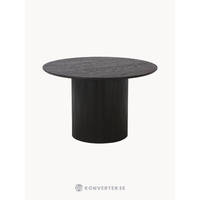 Черный круглый обеденный стол Боавишта (дом нордический) d=120