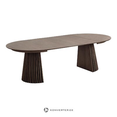 Ruskea soikea jatkettava ruokapöytä osaka (house nordic) 120x120-160-200-240