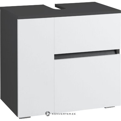Anthracite-white sink cabinet with &quot;push to open&quot; function wisla intact, in box