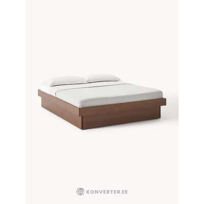 Dark brown bed (sato)160x200