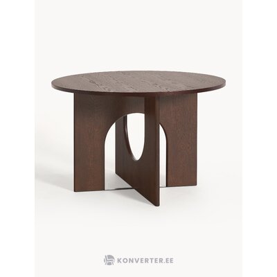 Tumši brūns apaļš ēdamgalds (apollo) d=120