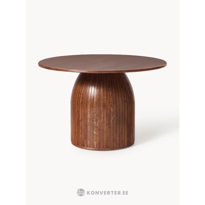 Tumši brūns apaļš ēdamgalds (nelly) d=115