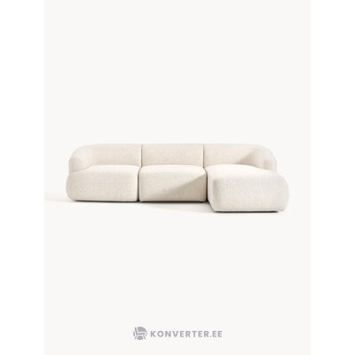 Gaiši bēšs modulārs stūra dīvāns (dīvāns)