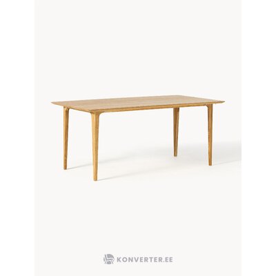 Light brown solid wood dining table (archie) 180x90