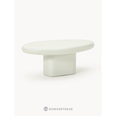 Balts ovāls kafijas galdiņš (anaya)