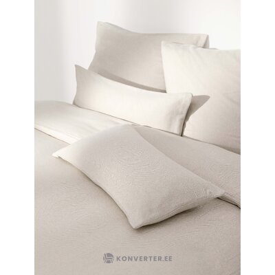 Gaiši bēšs kokvilnas segas pārvalks (wanda) 155x220