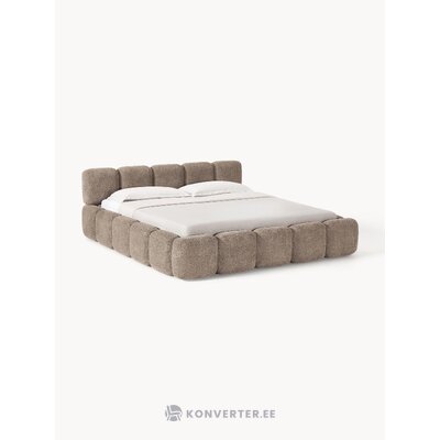 Tumši bēša polsterēta gulta (Tayla) 180x200