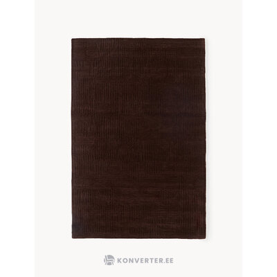 Tumši brūns vilnas paklājs (Merima)